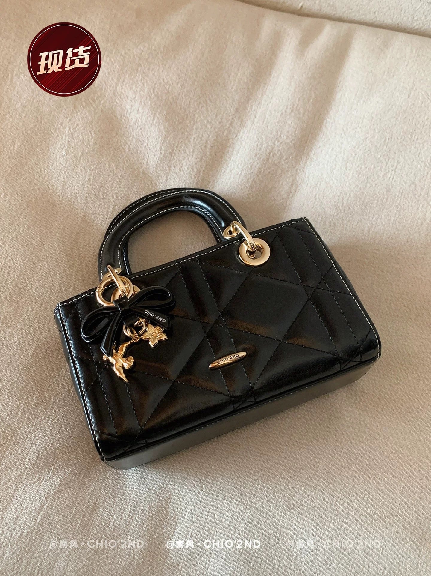 Chio2nd Birthday Gift: Lady Dior Handbag, High-End Luxury Small Shoulder/Crossbody Bag