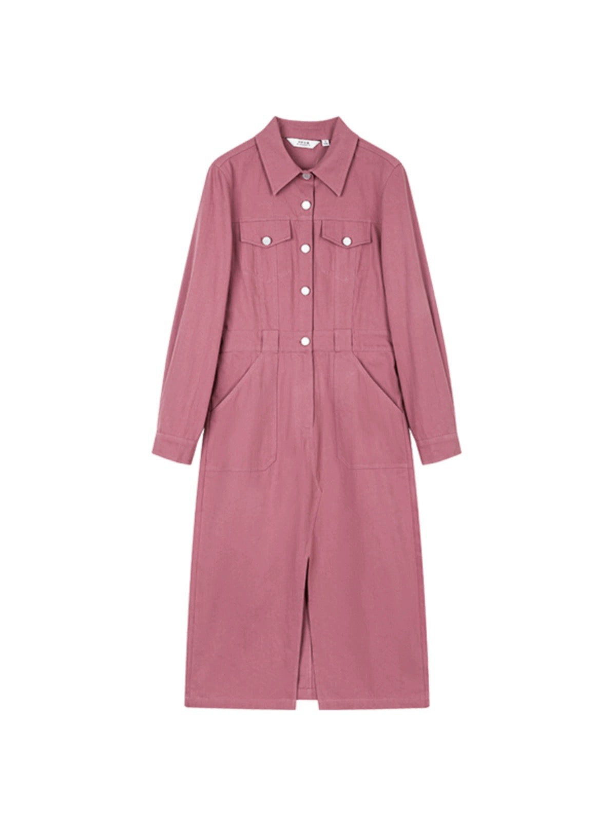 Mohan Yimei simple design skirt 2024 spring new temperament versatile lapel elegant dress for women