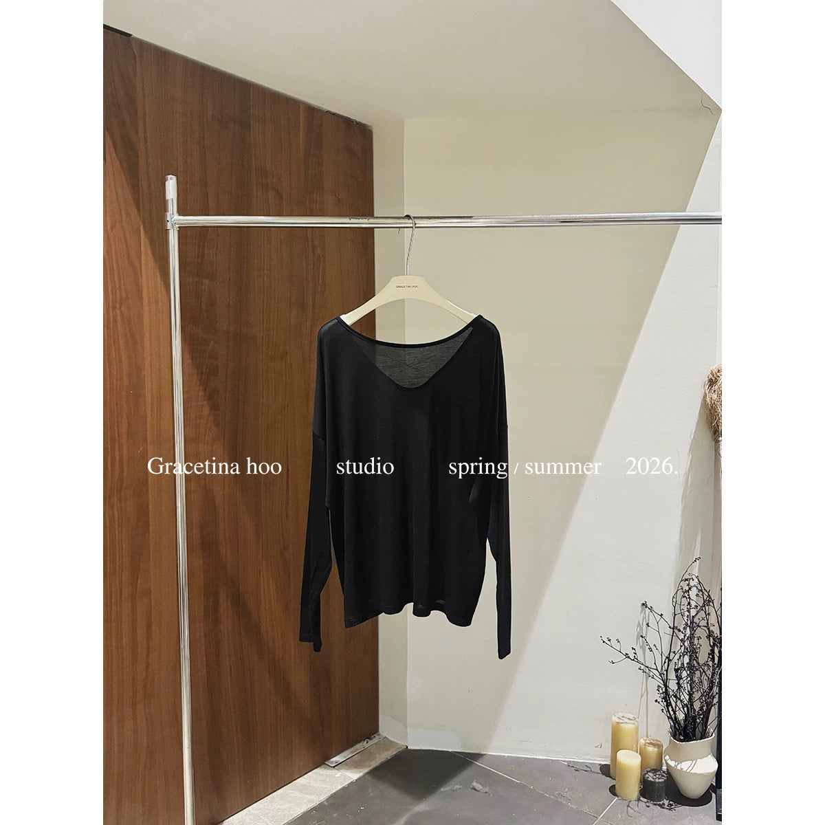 GRACETINA HOO - Relaxed Sun Protection Long-Sleeve T-Shirt (with Chain) (Includes one spare chain) TB179