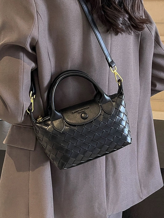 Korean versatile small handbag for women 2024 new spring and summer fashion woven dumpling bag foreign style crossbody bag
