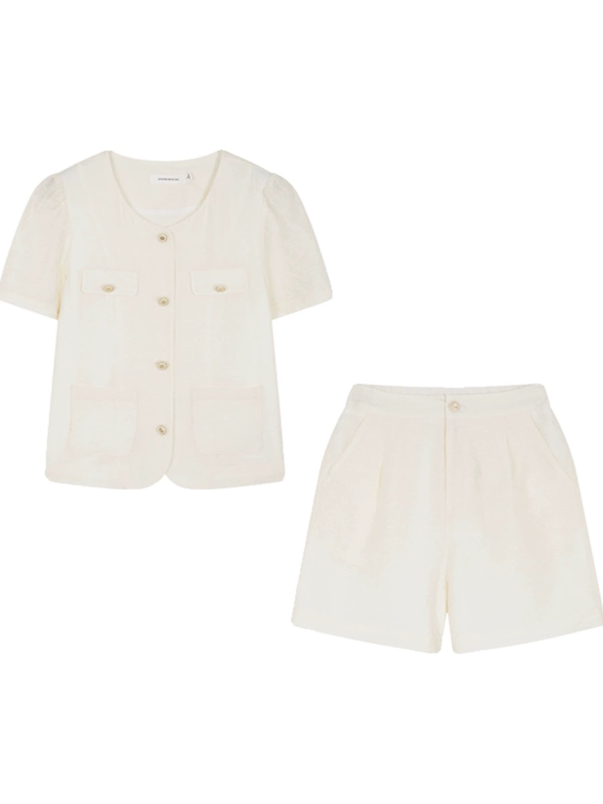 Mohan Yimei's elegant and elegant short-sleeved shorts suit 2024 summer new versatile fashion suit for women