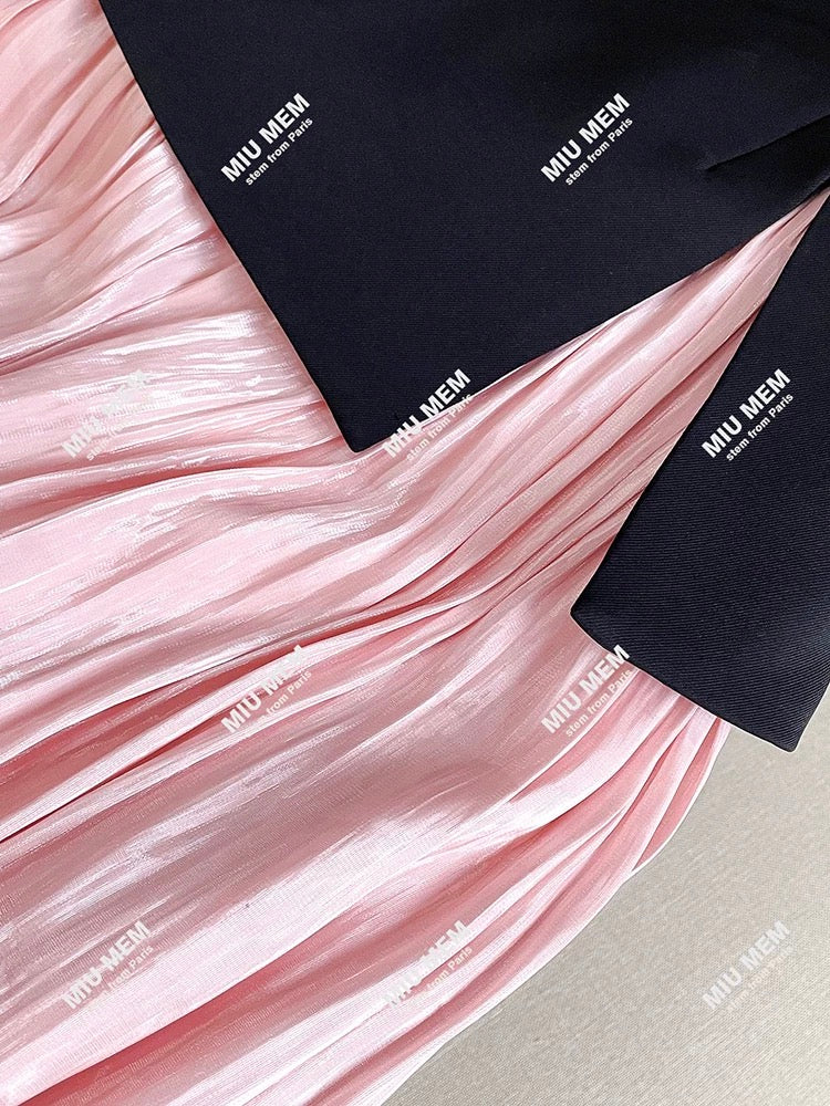 Shenzhen Nanyou high-end women's clothing 2025 summer French Hepburn style three-dimensional flower gauze skirt long vest DY6864