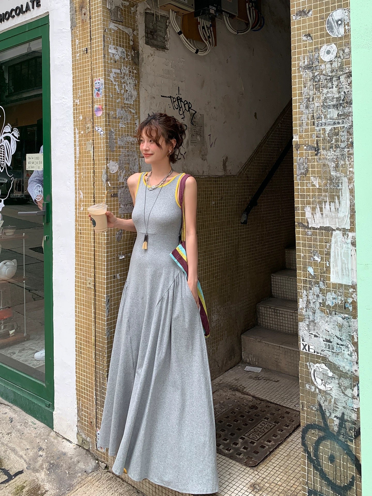 princess polly baby blue dress TNOBHG Women Backless Dress Women Summer Dress Round Neck Short Sleeve Pure  Color V-shaped Back Zipper A-line Slim Fit Above Knee Length Commute Mini  Dress main image 1