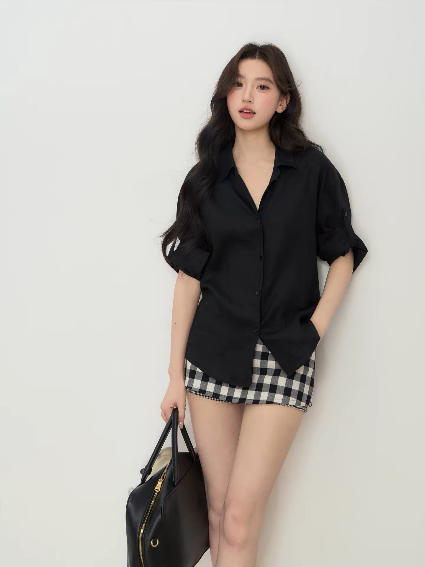 OIOI ESSE / "A Letter Sent Back from the Wind" 100% Linen Relaxed Style Vintage Shirt with Rolled Sleeves