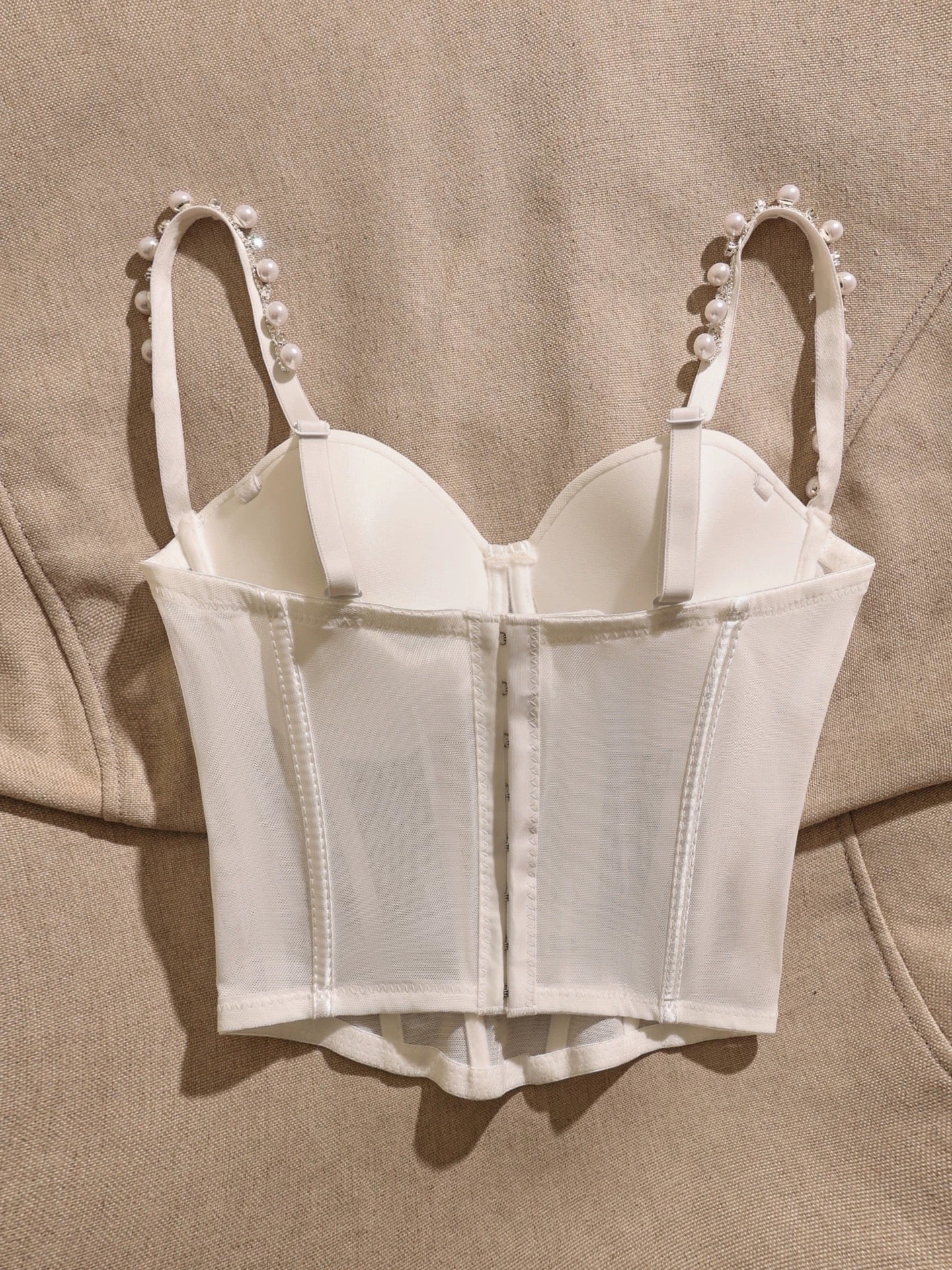 New sexy and sophisticated camisole for women with a pearl chain design, slimming and flattering.