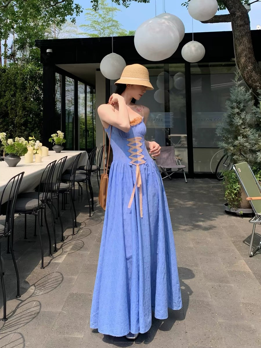 Summer Blue Rain SMBL RAIN Super Beautiful and Unique Dress 2025 New S –  Lee Nhi Boutique