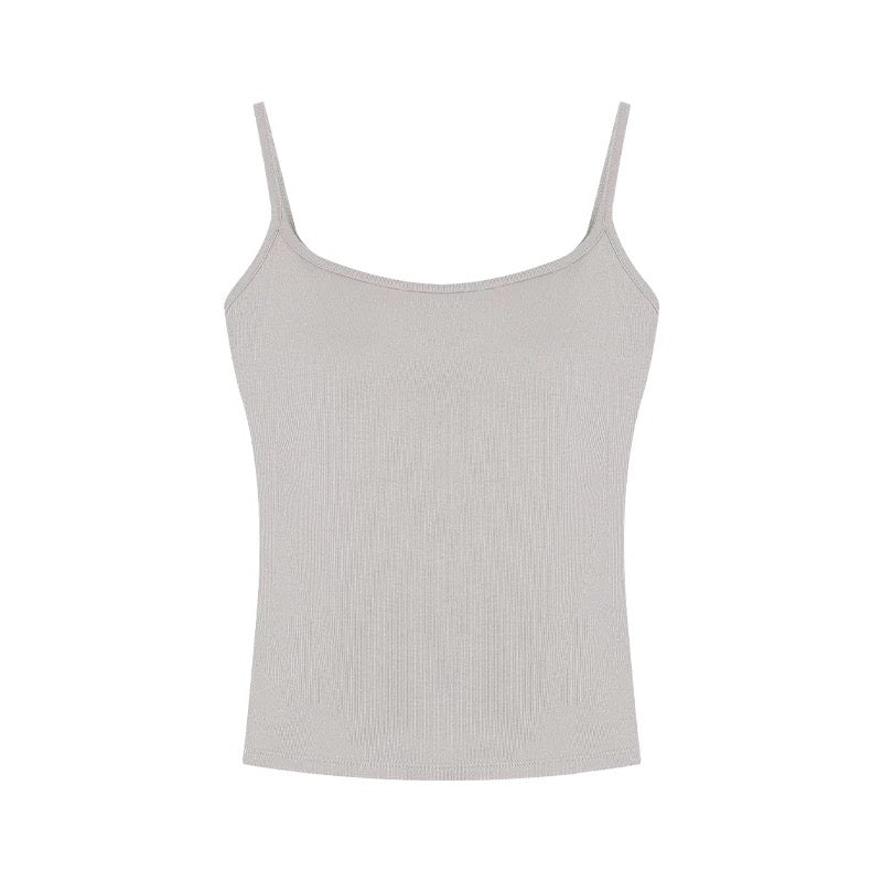 Versatile pure desire style red camisole women's summer sexy with breast pads beautiful back slim sleeveless short top