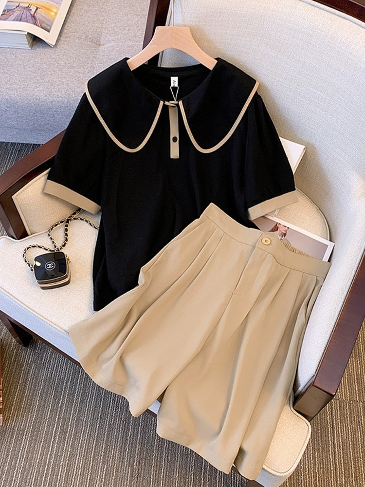 Plus size women's summer clothes for fat girls to cover their flesh an