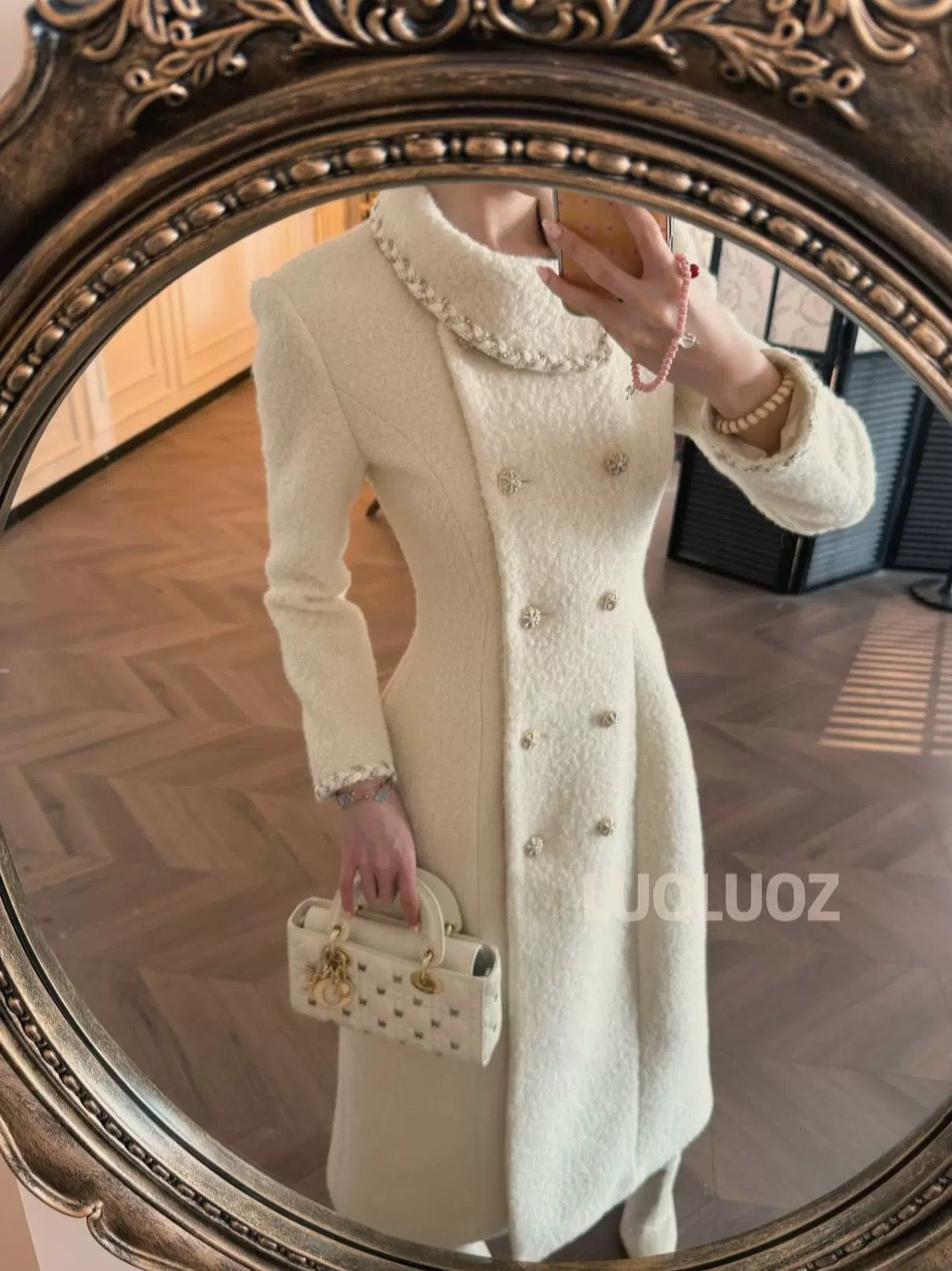 LUOLUOZ【Barn Winter】Exquisite Warm Wool Autumn/Winter Long Coat CC307