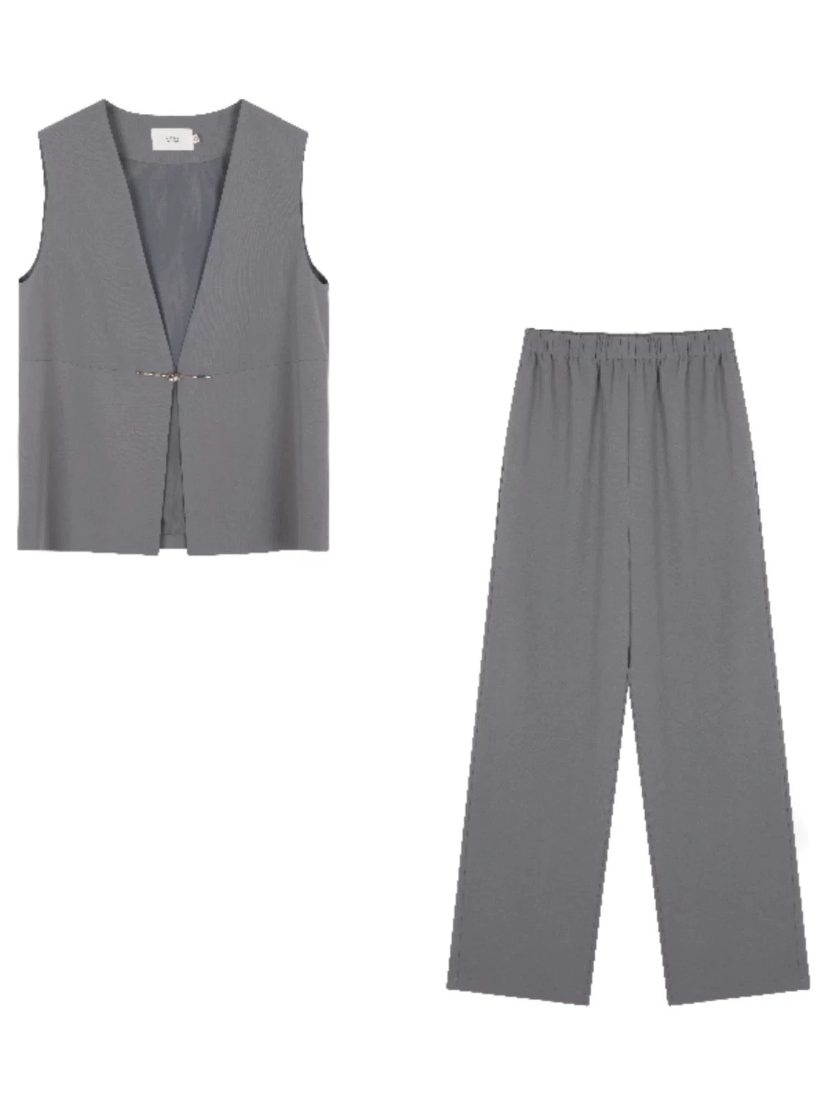 Mohan Yimei Simple Commuting Vest Suit 2024 Summer New Slim Loose Casual Workplace Vest Suit