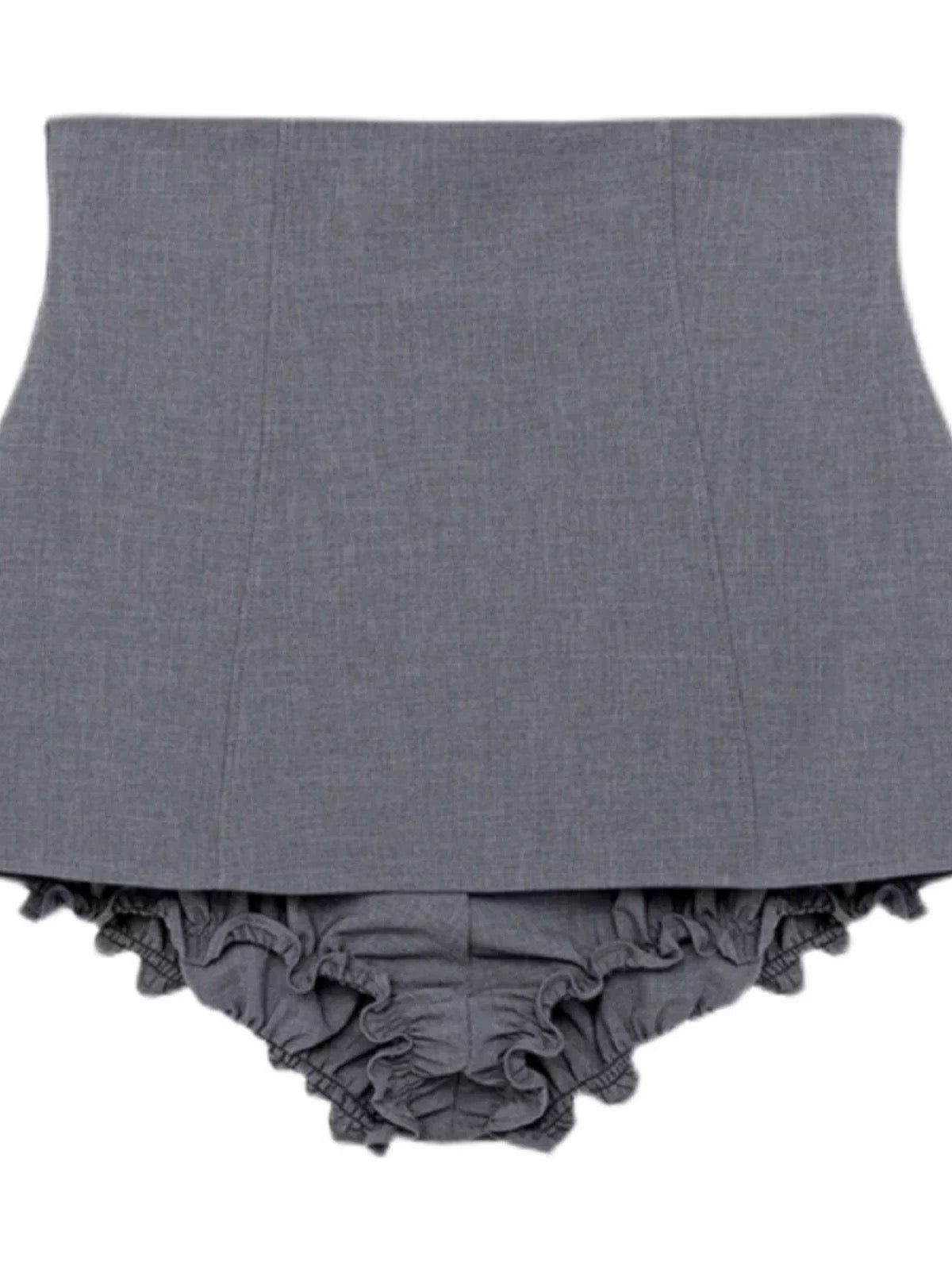Black short skirt for women summer A-line small butt-hugging flower culottes shushu culottes high-waisted skirt tong
