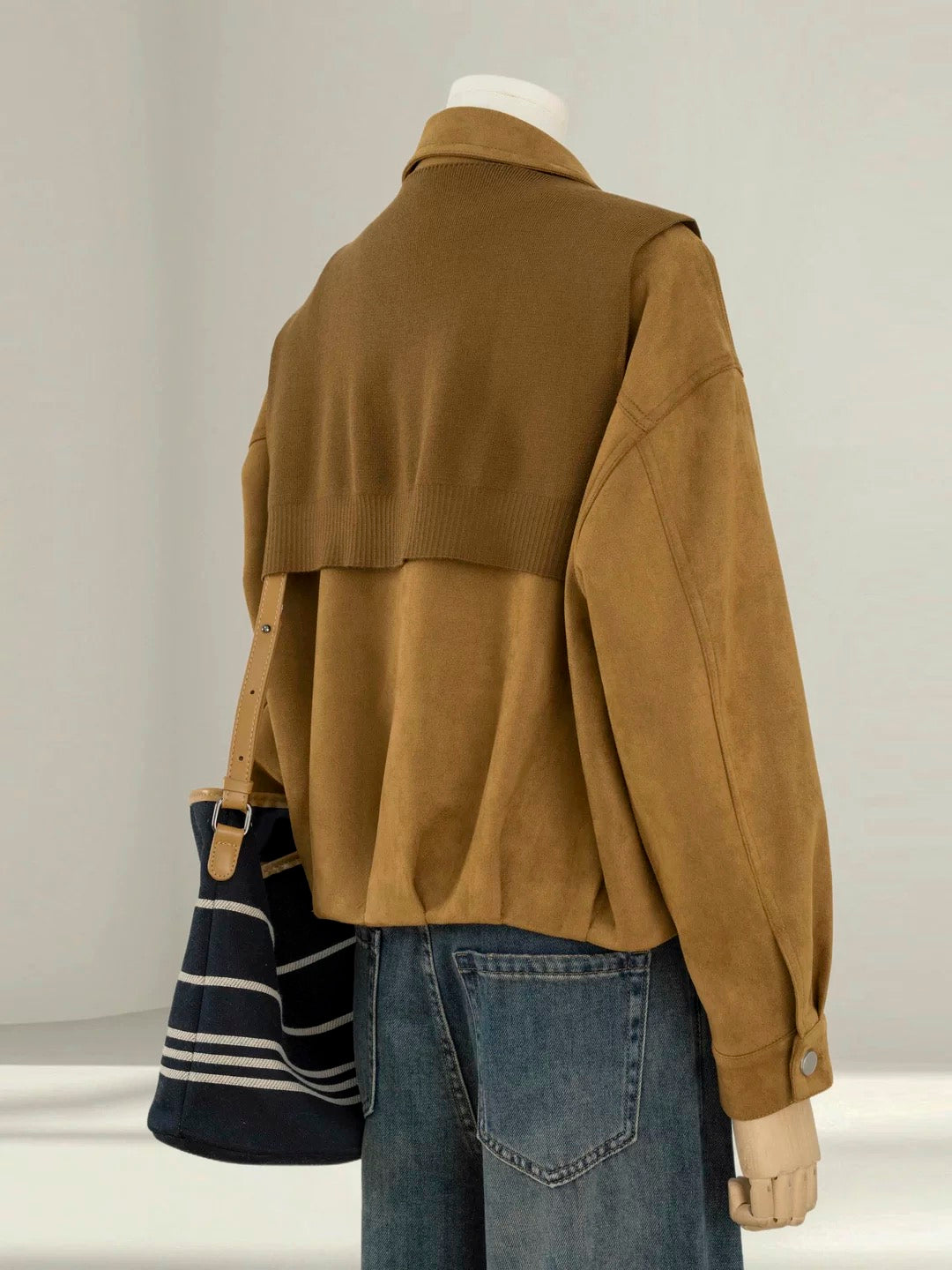 Deerskin short coat women 2025 early autumn new high-end outerwear small Korean style all-match jacket top trend