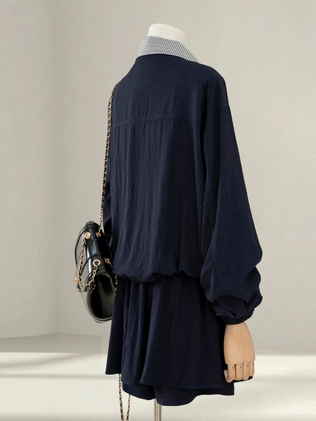 Very good-looking age-reducing belly-covering two-piece skirt suit for women 2025 autumn petite half-length skirt pants with a complete set