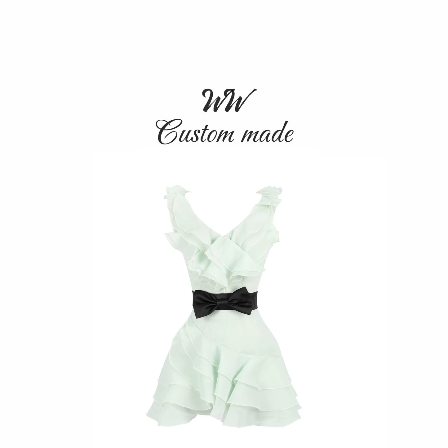 WW custom-made pink dress for summer, unique and beautiful small dress with waist, princess cake skirt, puffy skirt