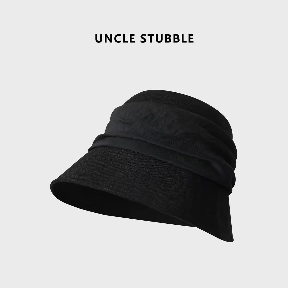 White, old-fashioned bucket hat for women, large head circumference, slimming, linen, breathable, foldable, sun protection hat.
