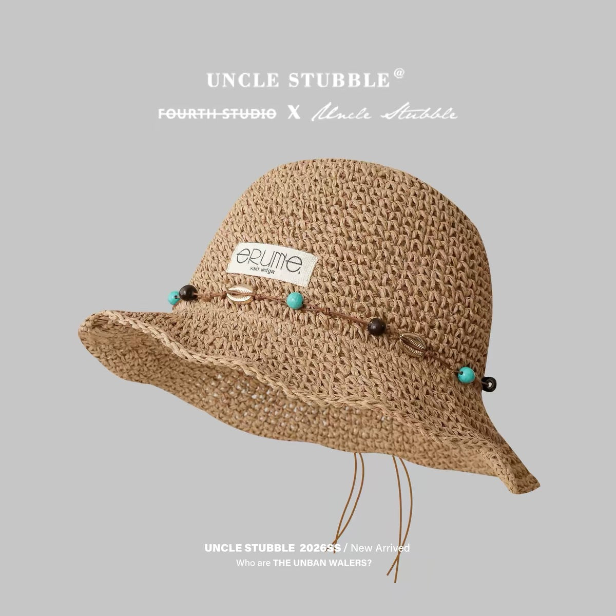 Super stylish 2026 vacation-style foldable straw hat, straw braided hollowed-out fisherman hat, slimming bucket hat for women.