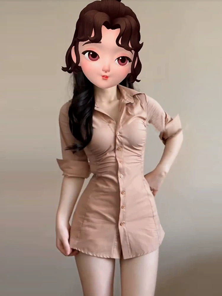 French high-end temperament and unique style shirt 2025 new summer women's waist shirt top