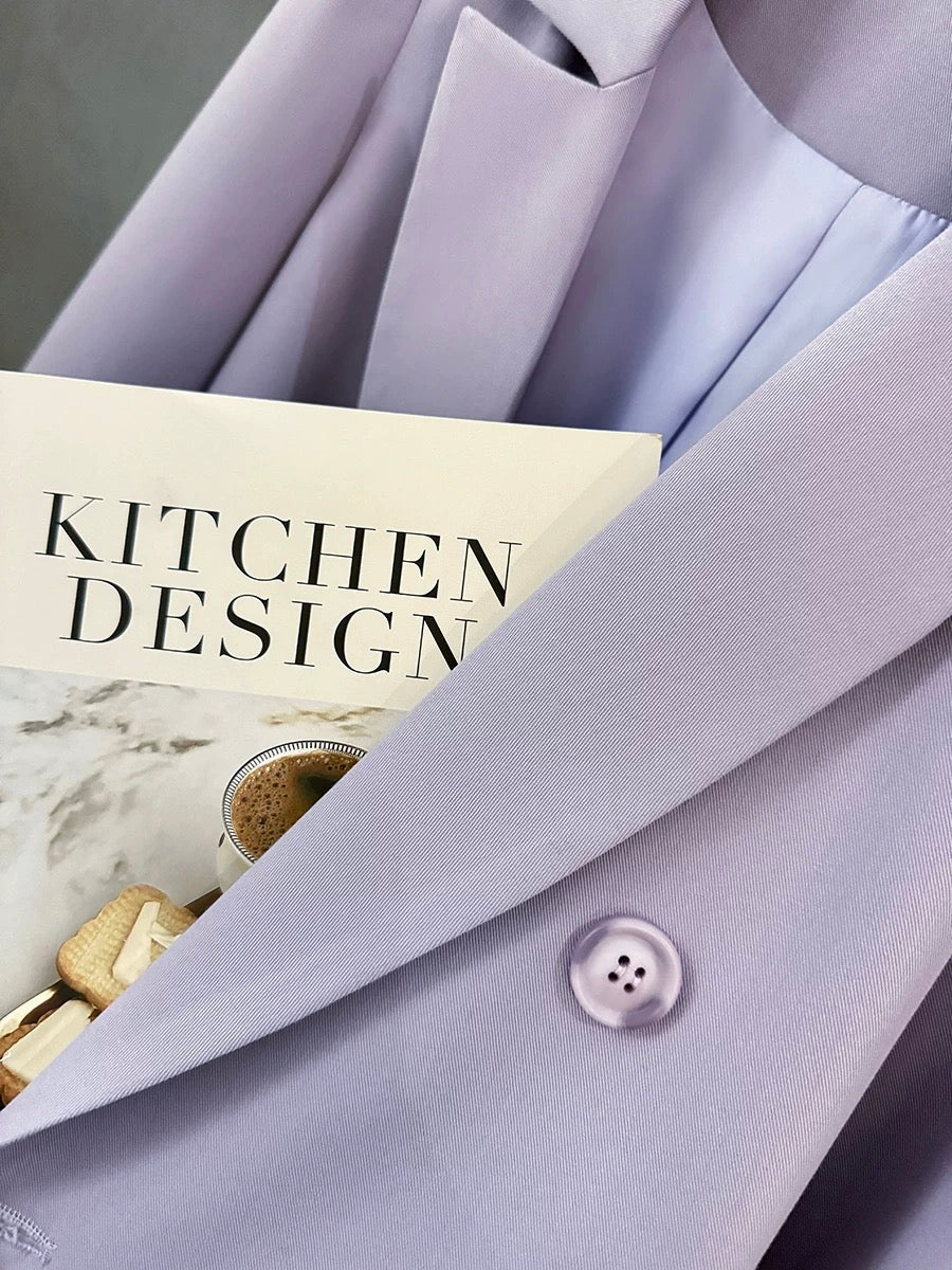 Violet street British style super good-looking suit jacket for women 2024 new spring and autumn high-end professional small suit