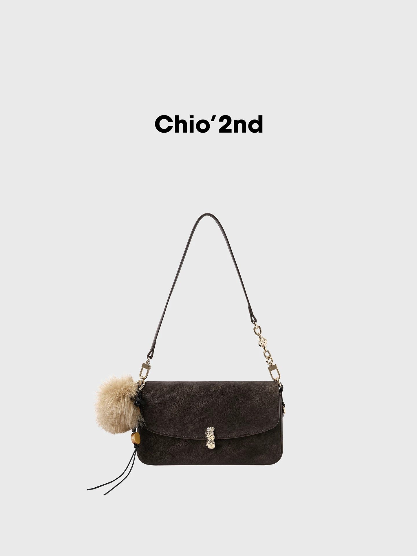 Chio2nd Mocha Autumn Whisper Small Square Bag 2025 - Super Cute Women's Shoulder Bag, Underarm Bag, Crossbody Bag