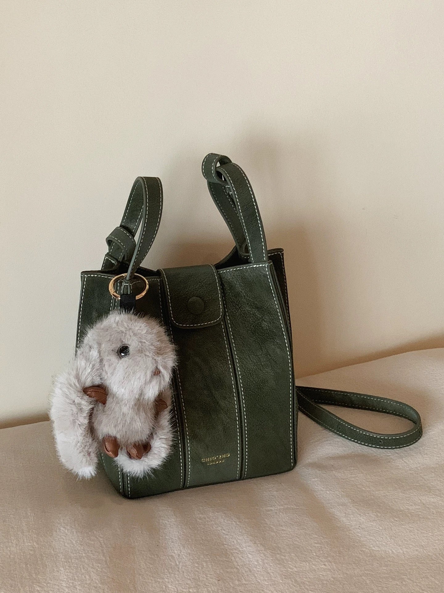 Chio2nd Autumn Dew Green Grass Bucket Bag 2025 - Super Cute Women's Handbag, Shoulder Bag, Crossbody Bag