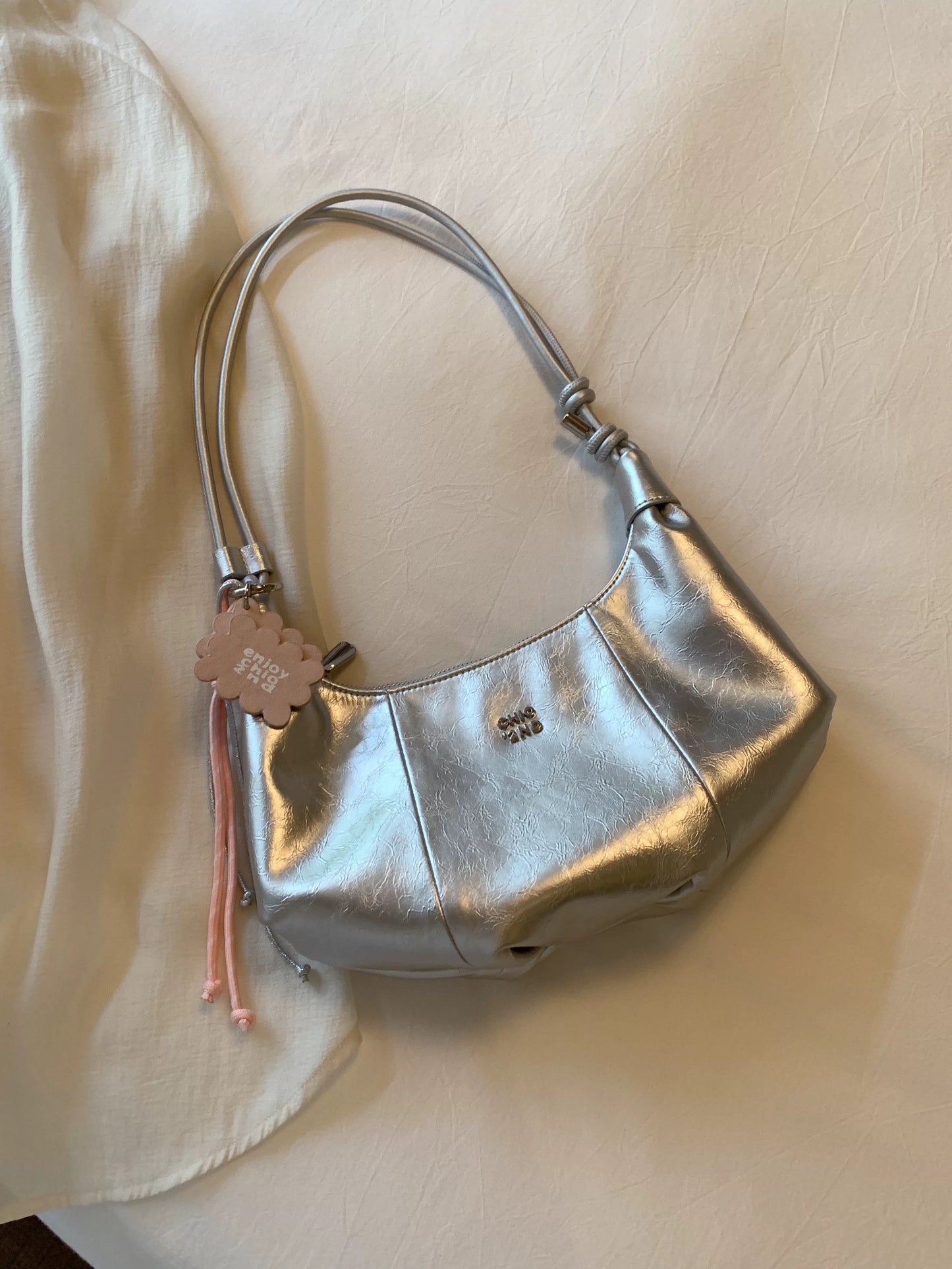 Chio2nd Starry Night Silver Shoulder Bag 2025 - Unique and Stylish Women's Shoulder/Crossbody Crescent Bag