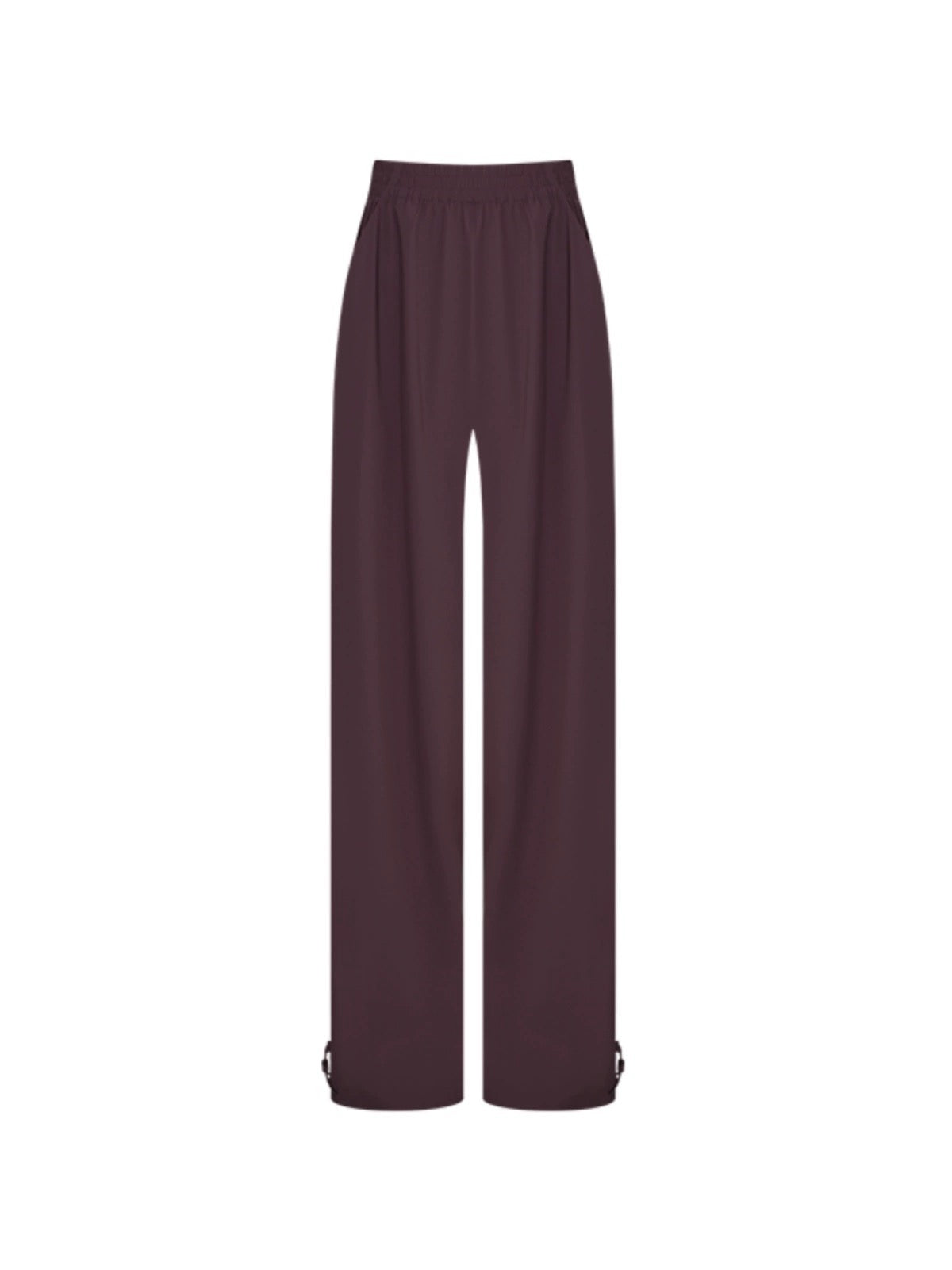 LEIYU Purple Secret Realm quick-drying wide-leg overalls for women summer European and American ins vertical straight casual floor mopping pants