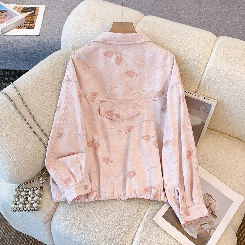 Western-style versatile denim jacket for women spring and autumn 2025 new loose retro casual small Korean style jacket top
