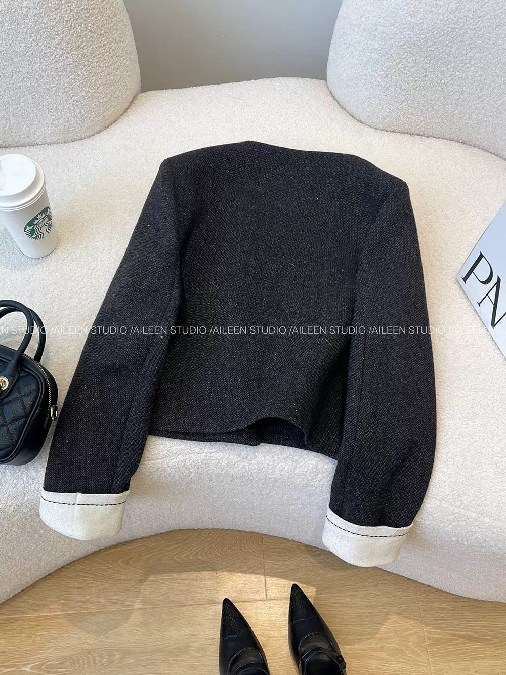 Black style jacket women's short 2025 autumn new Korean style fashion slim temperament celebrity style top trend