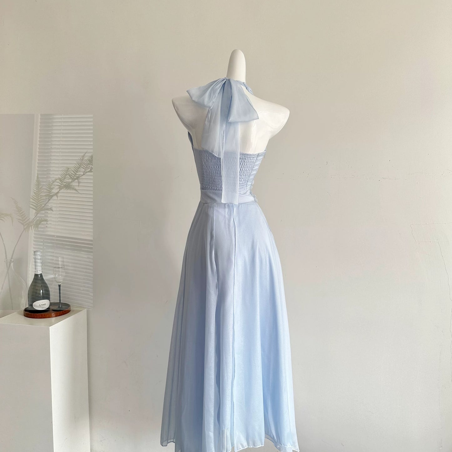 Youni's DIY Muse Cupid Halter Neck Fairy 3D Floral Multi-Panel Dress/Resort Dress