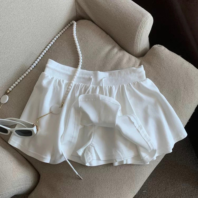 Jade Closet direct store recommendation ~ pure desire style hot girl sexy elastic waist slim shorts skirt female summer