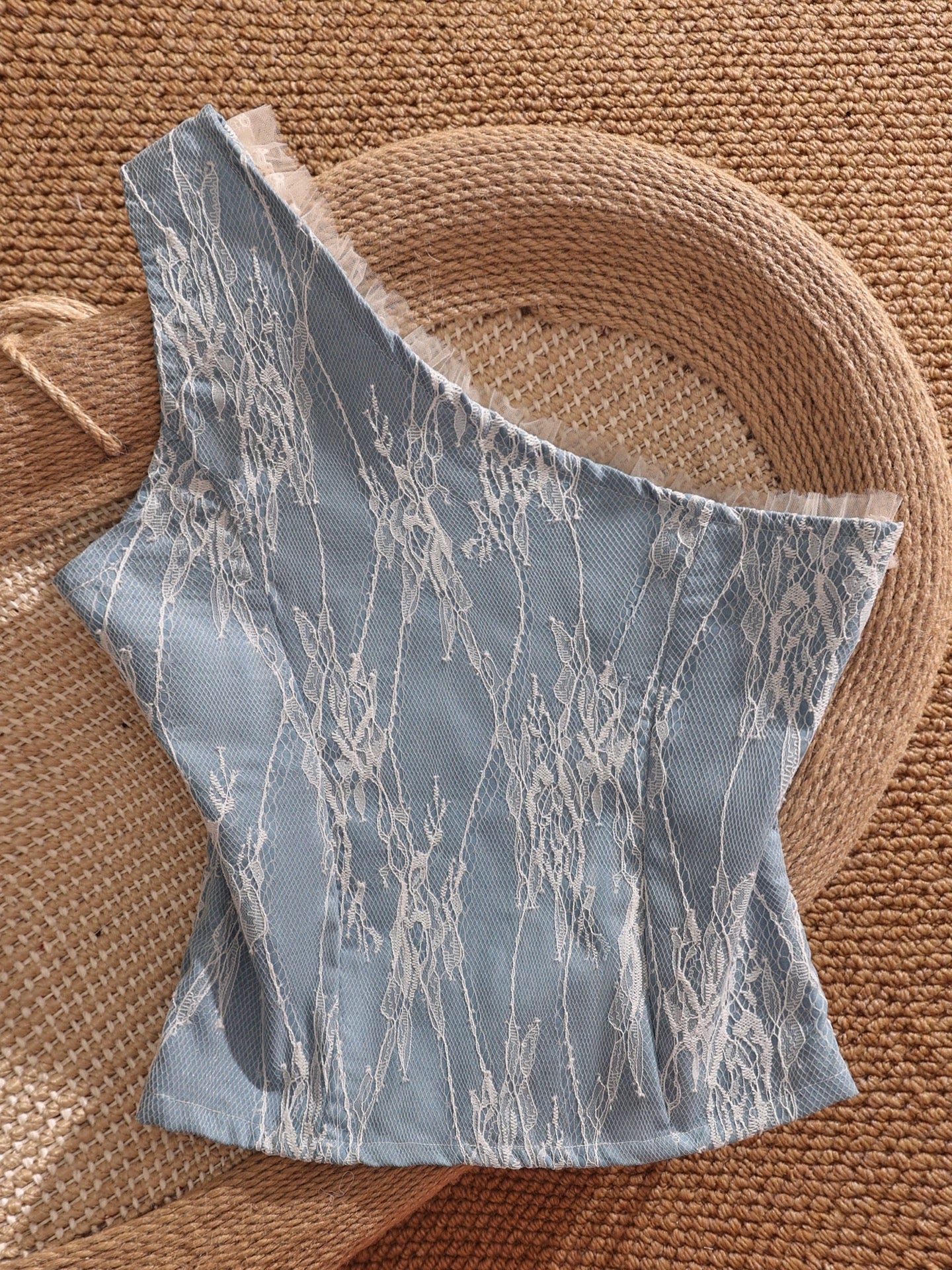 French-style lace camisole for women, perfect for layering or wearing alone, beautiful design, slimming, sexy, and perfect for a vacation.