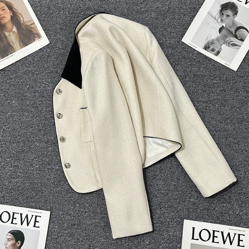 2025 Spring and Autumn Style Suit Jacket Women's High-end Fashionable Temperament Street Suit