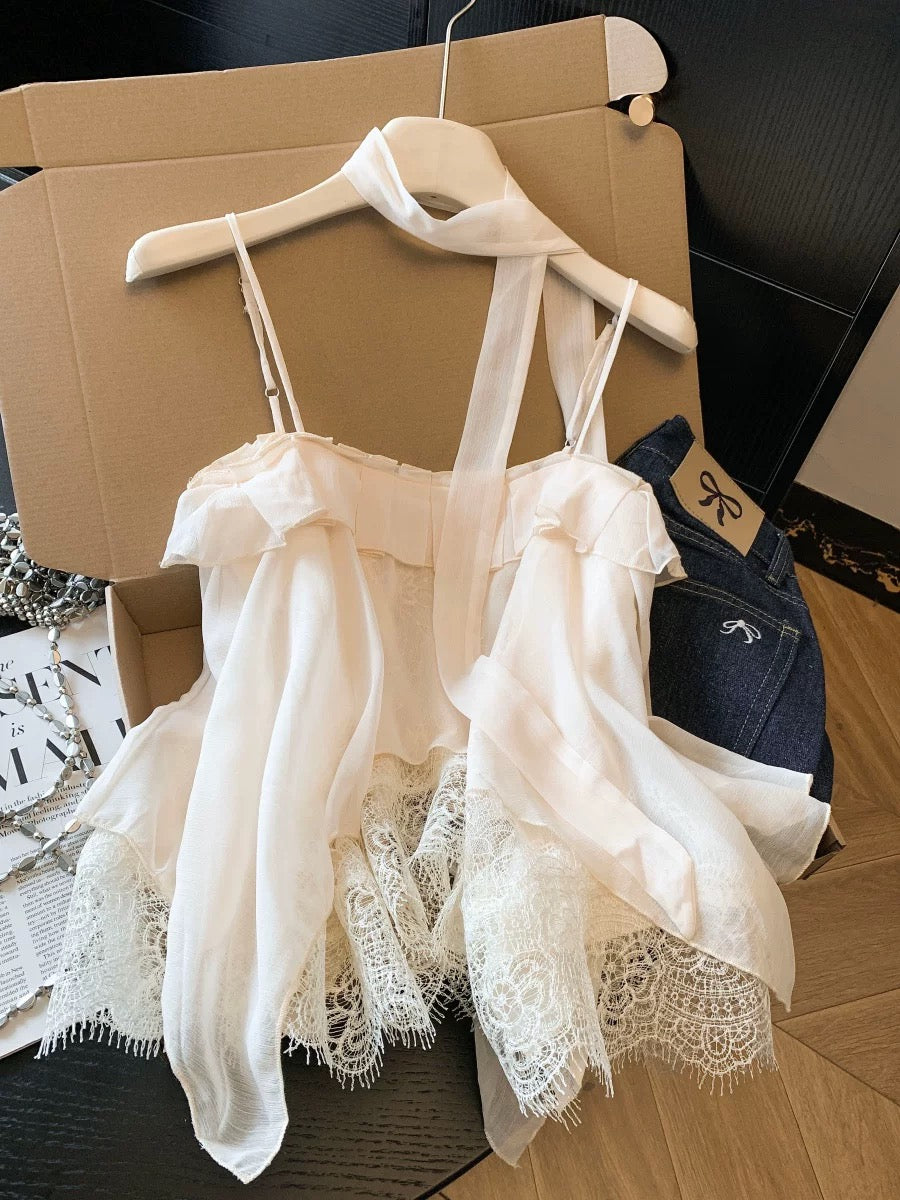 Jade Closet flagship store recommendation: Melard's sexy, alluring, lace-trimmed camisole top for women.