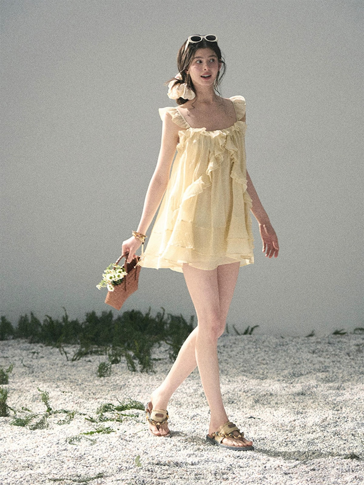 AOMALM's "Tender and Gentle" Beach Vacation Thin Dress for Women, Summer Babydoll Skirt