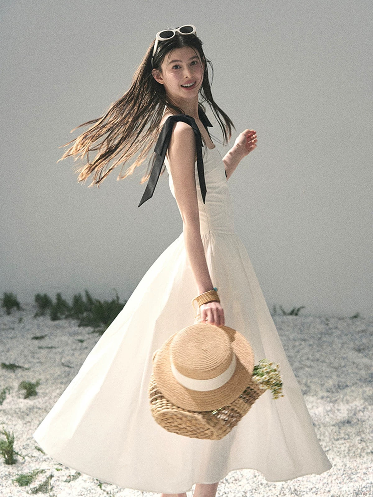 AOMALM's "Disturbed Spring Night" French-style mature woman's dress, a stunning early summer suspender dress.