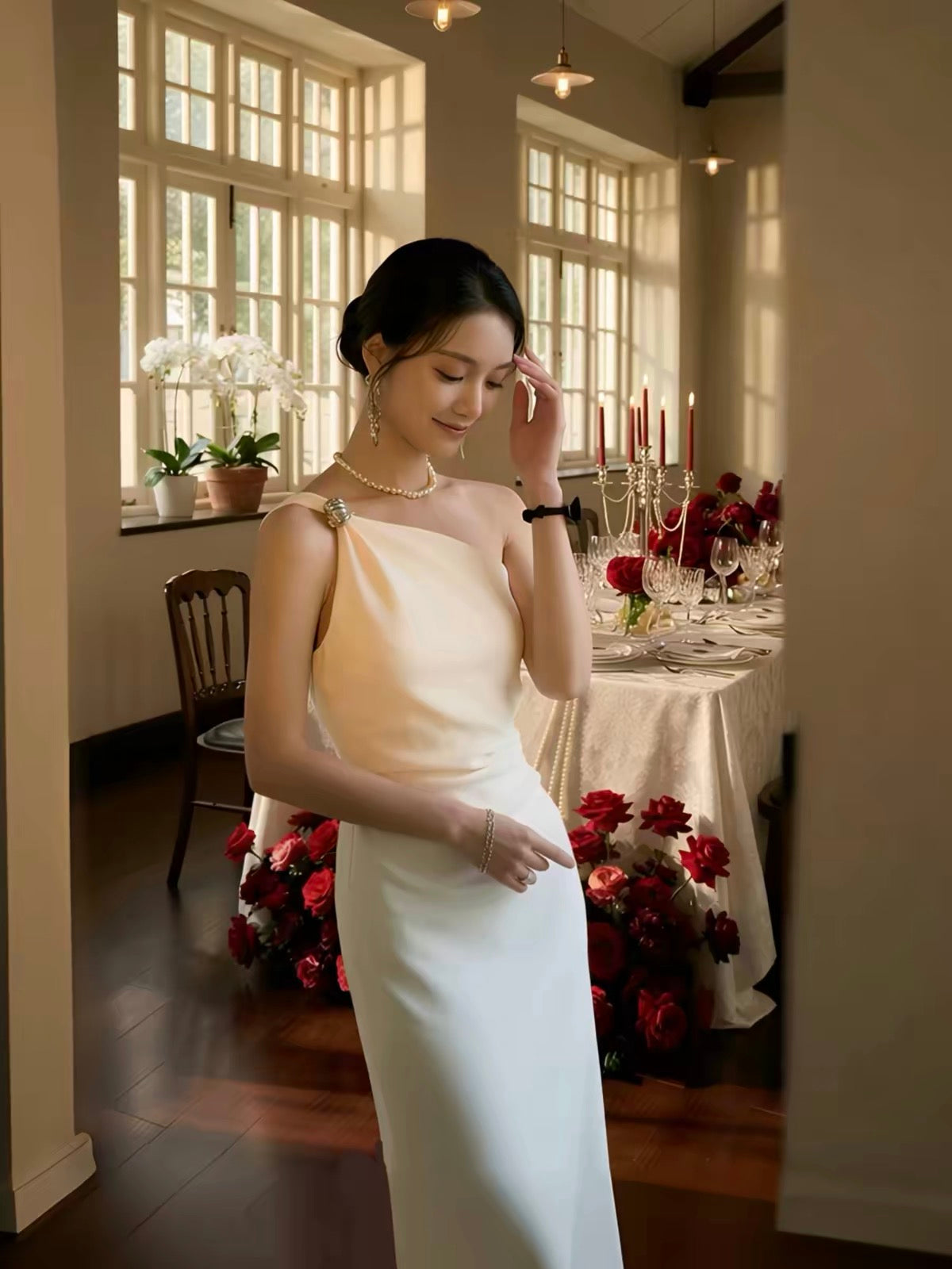 journeyj 2026 New Women's Evening Gown – Sophisticated, Affordable Luxury, Niche Design, High-End Banquet Strapless Dress