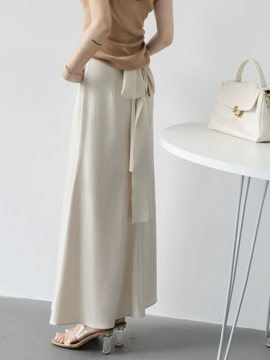 MZOMXO French elegant Hepburn style half-length fishtail skirt for women, high-end drape, slim high-waisted A-line hip-hugging long skirt