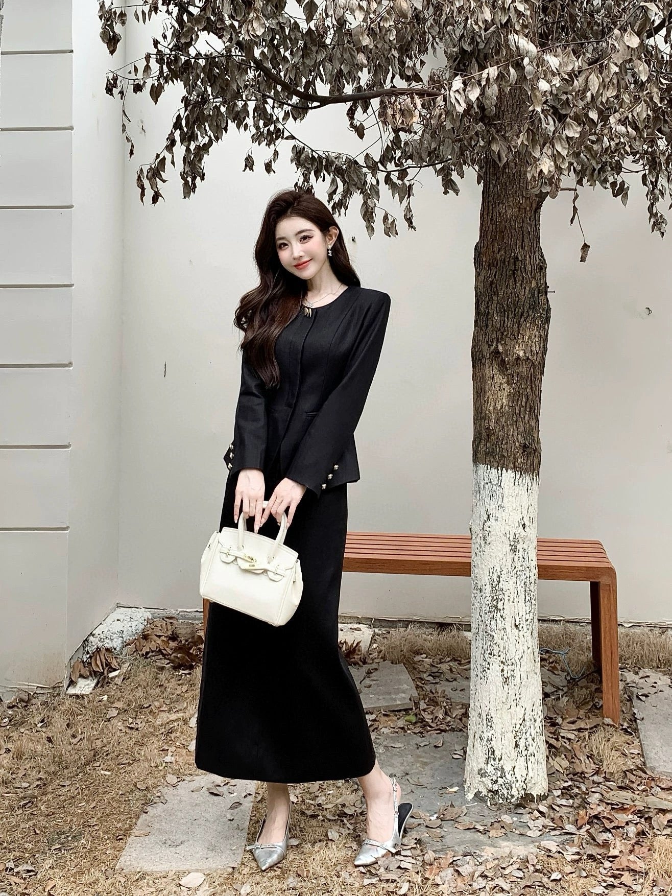2024 new style small fragrance, beautiful, high-end, temperament, Tencel and hemp, chic and fashionable design, two-piece set Shenzhen Nanyou