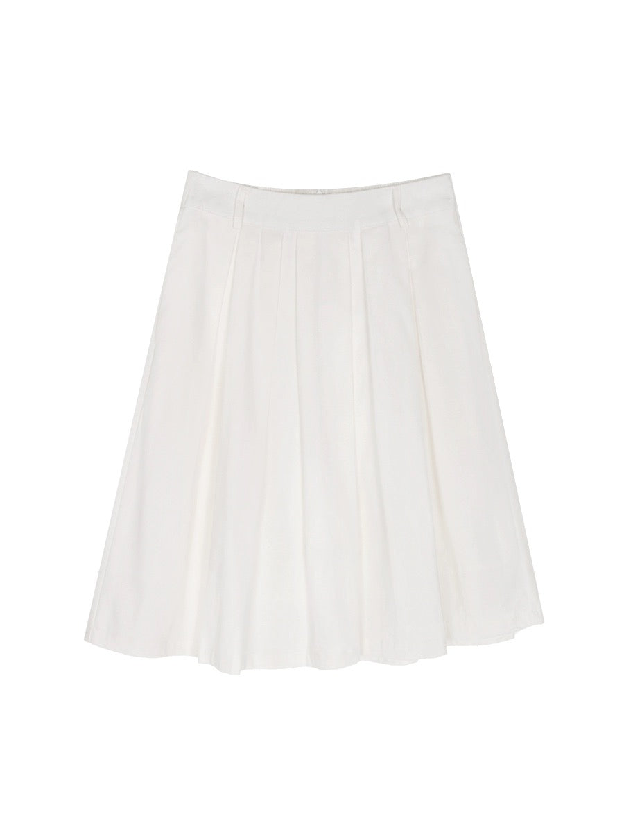 Cheese Rabbit casual skirt for women 2024 new design niche A-line skirt temperament small high waist short skirt