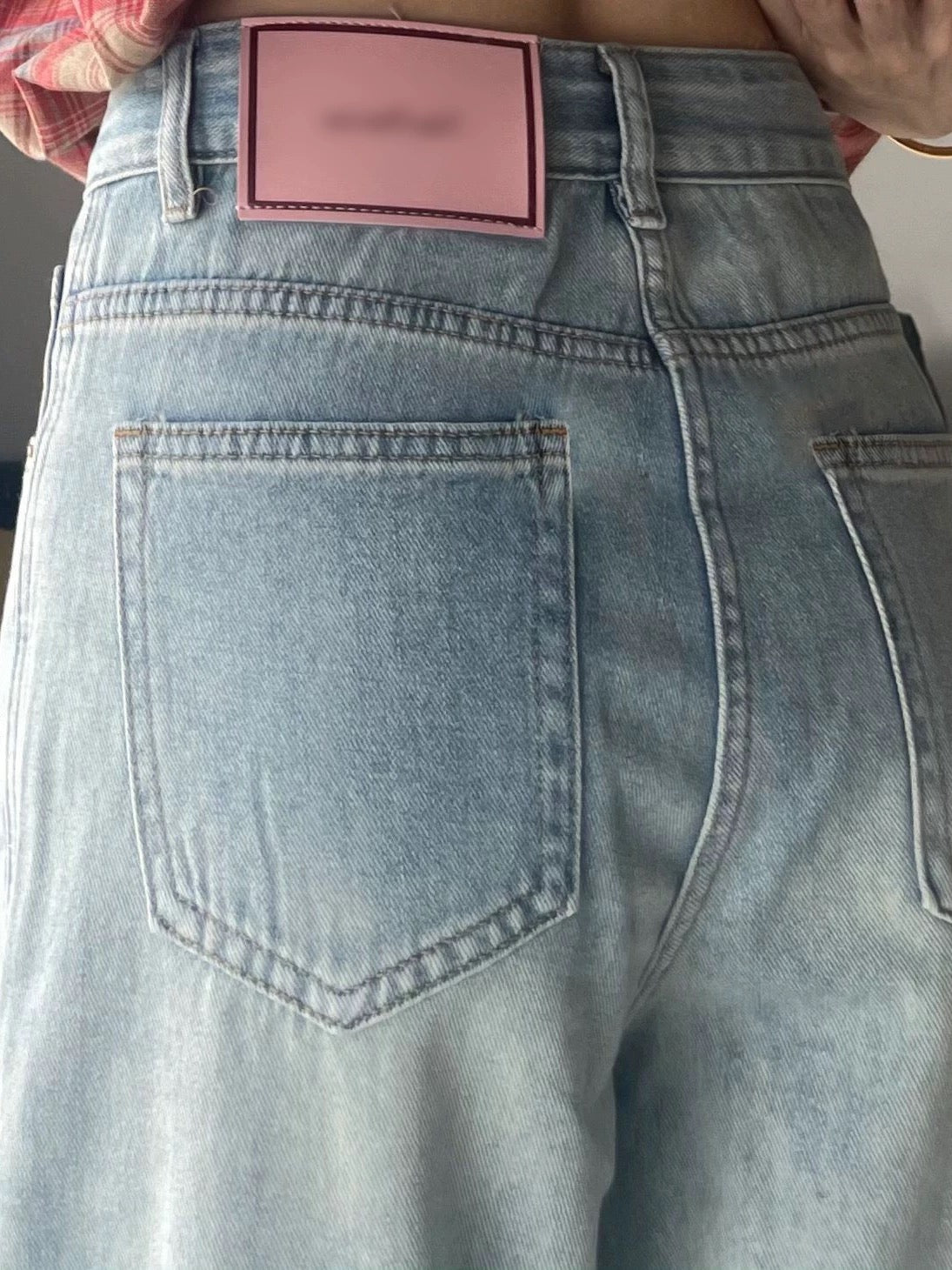 Very comfortable to wear! Tencel jeans for women high waist slimming niche design retro drape straight wide leg pants