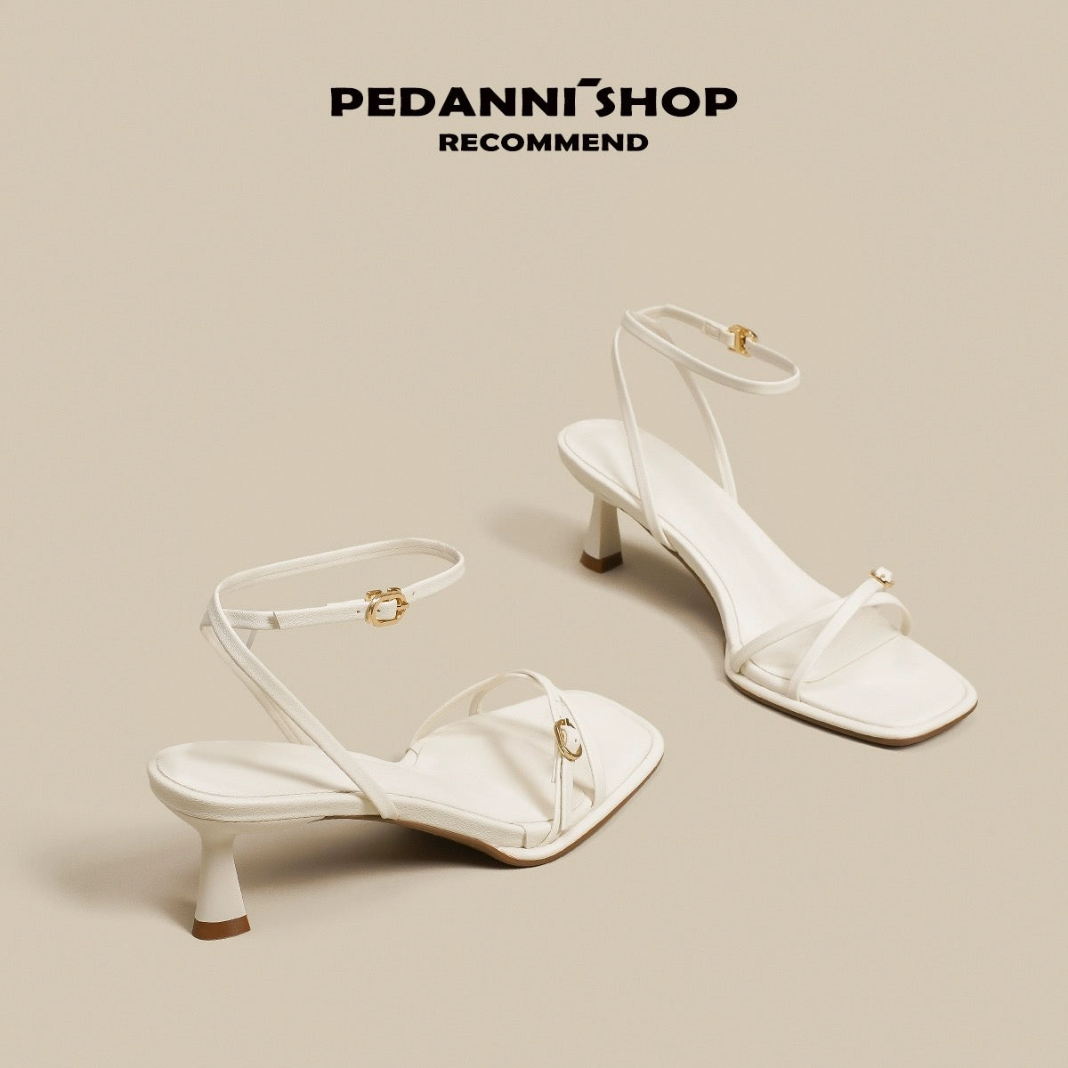 Pedanni black French high heels women's stiletto summer open-toe Roman strap sandals women's 2024 new style
