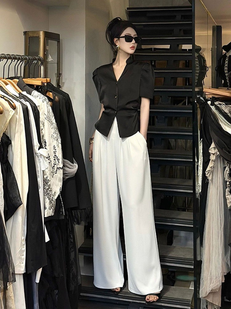 Summer clothes with a whole set of fat and thin wear online celebrity fried street fashion casual two-piece suit female 2023 new