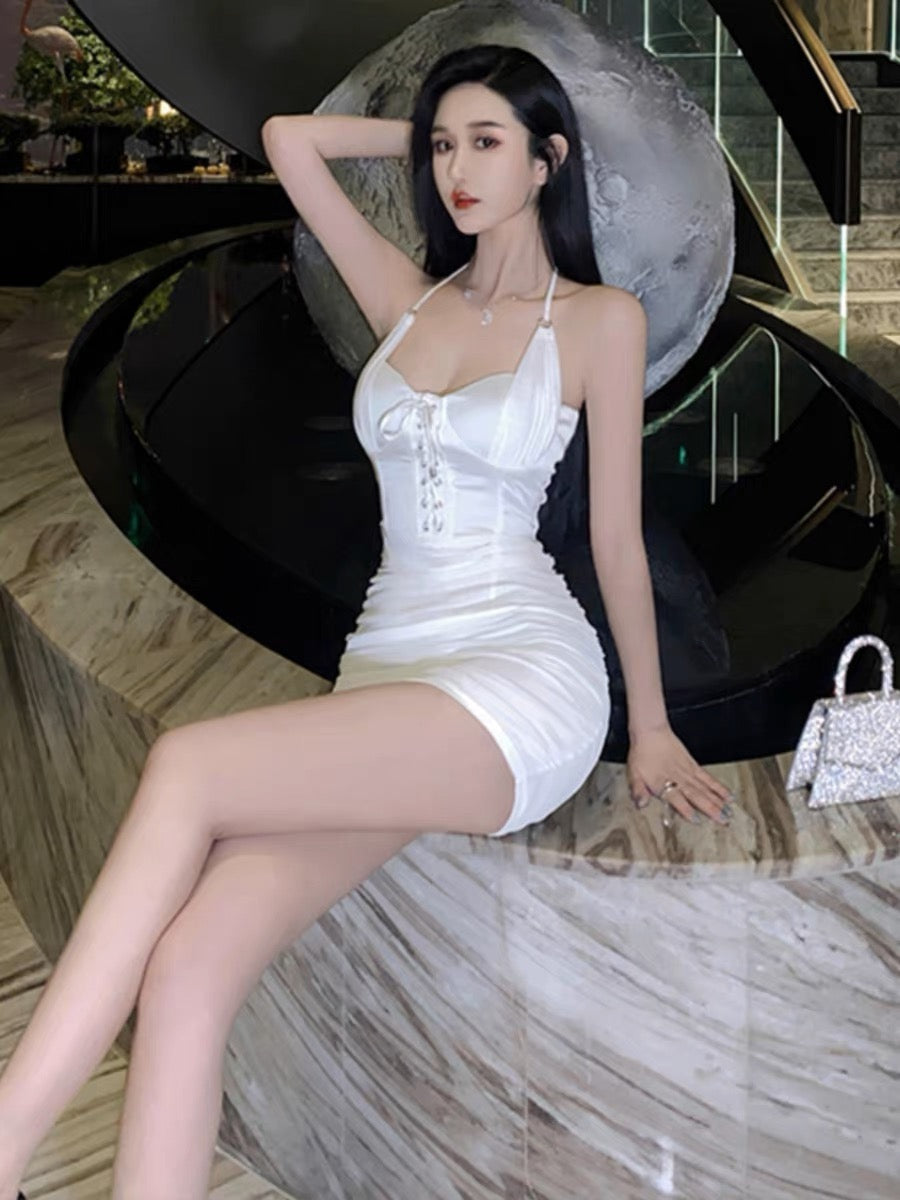 Pure desire white pure desire wind halter strap strapless sexy dress f Lee Nhi Boutique Pure desire white pure desire wind halter strap strapless sexy dress f Lee Nhi Boutique