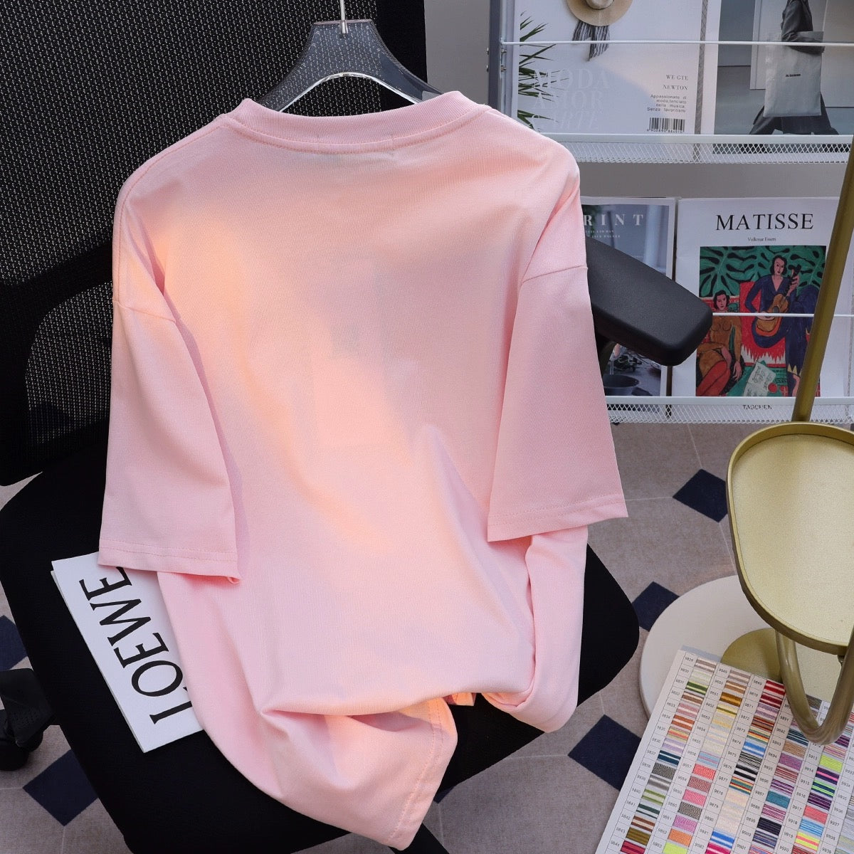 JWNEED magic Melody couple dress T-shirt female summer loose American oversize high street short-sleeved top