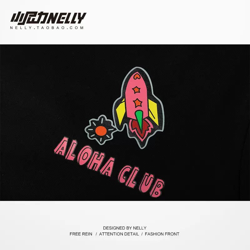 2023 summer new short-sleeved T-shirt men's and women's half-sleeved ins black bottoming shirt tide brand trend printing men's t-shirt