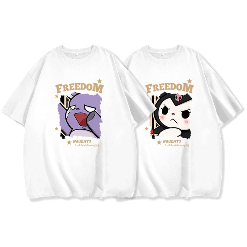 Disoo early spring couple wear summer t-shirts are different from the niche high-end short-sleeved 2023 new trend tide brand season