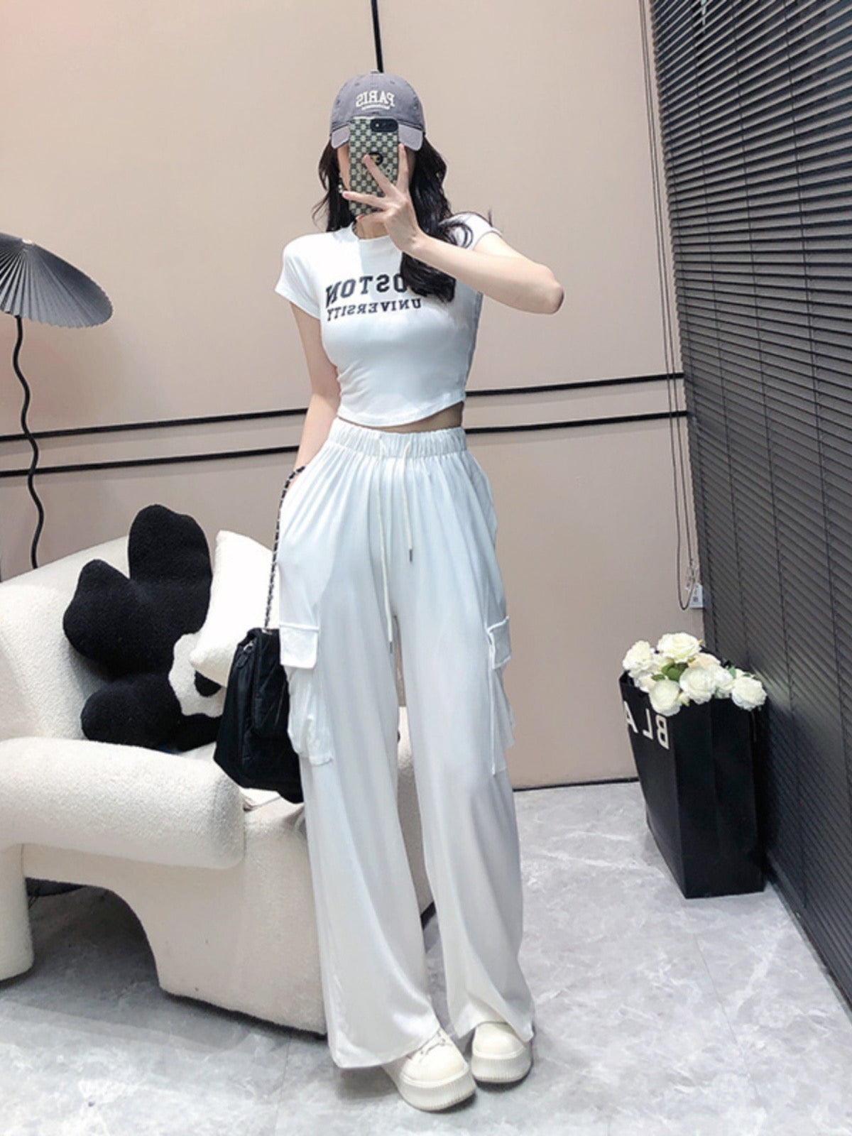 Korean style casual fashion sports suit women's summer short