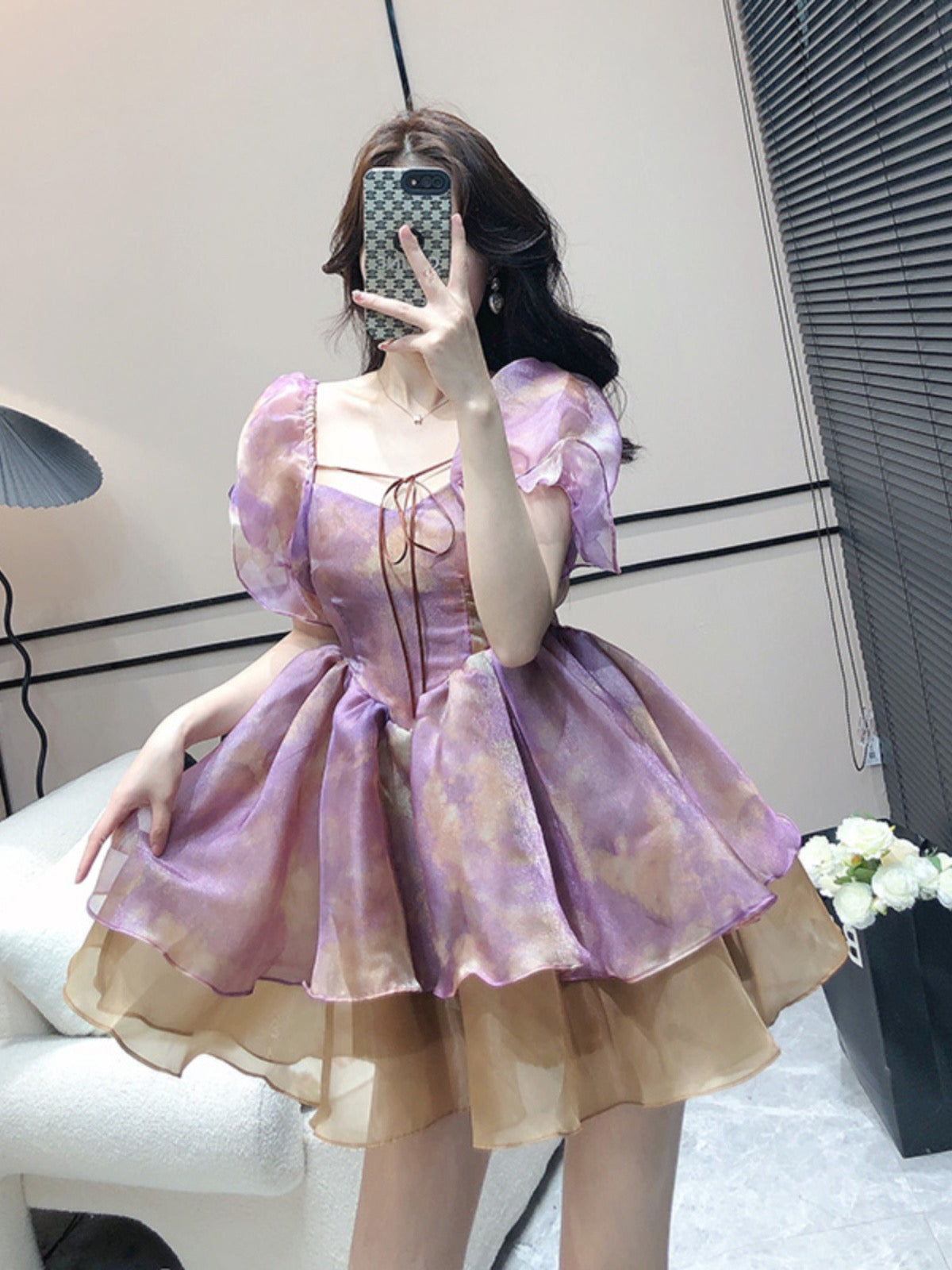fluffy fairy dress Floral Fluffy Tulle Fairy Wedding Dresses Lace Up Back Bridal Gowns 3D Flowers