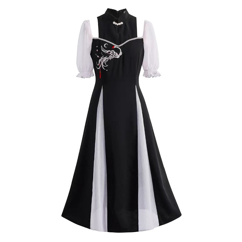 Cheongsam young temperament high-end summer 2022 new girl Chinese style women's improved new Chinese dress 1533