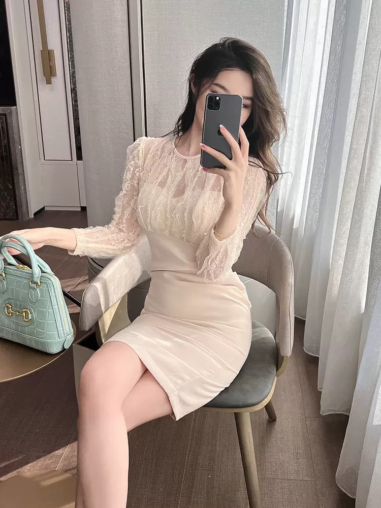 European station French black dress autumn women's wear 2022 new temperament ladies unique skirt small luxury 1545